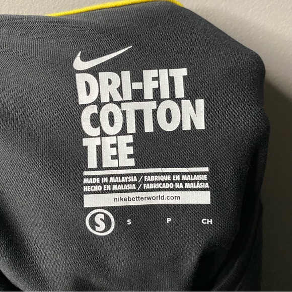 [S] Nike Livestrong Dri-Fit Cotton Tee | Black/Yellow - Picture 5 of 7